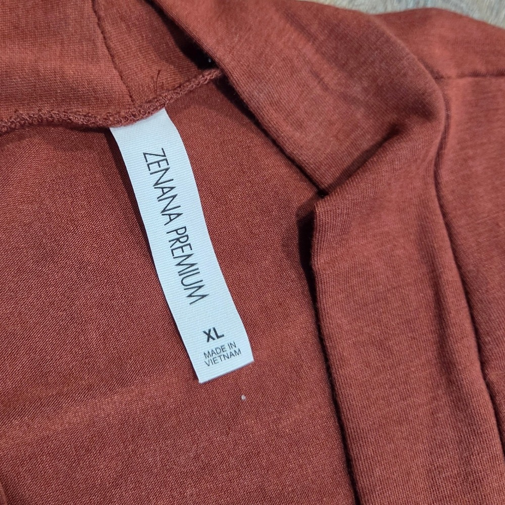Zenana Premium Rust Terracotta Longline Duster Cardigan XL RC-1441P Open Front - Picture 3 of 5